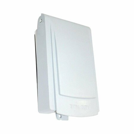 ACOUSTIC Slimline Rectangle Plastic 1 Gang In-Use Cover for Protection From Weather  White AC2738452